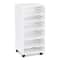 34&#x22; White Modular Mobile Panel Tower by Simply Tidy&#xAE;
